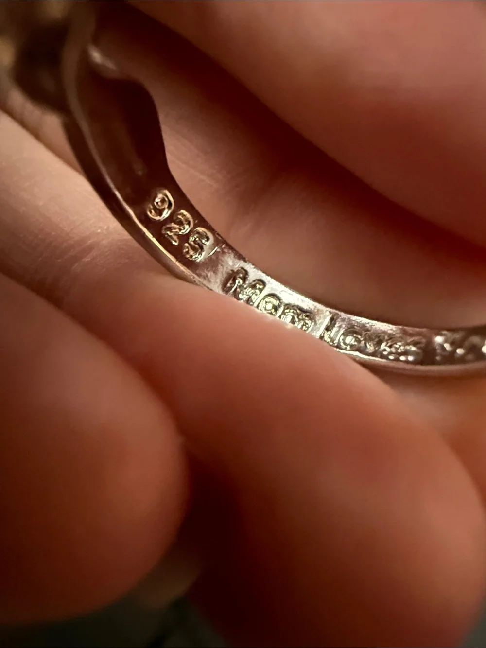 925‎ Mom loves you forever turtle ring